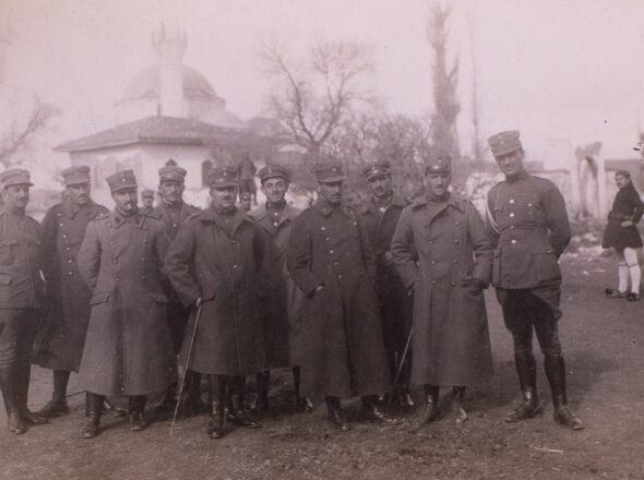 Το Επιτελείο της Ανεξάρτητης Μεραρχίας. Ιδιωτικό Αρχείο Δημήτριου Θεοτόκη.